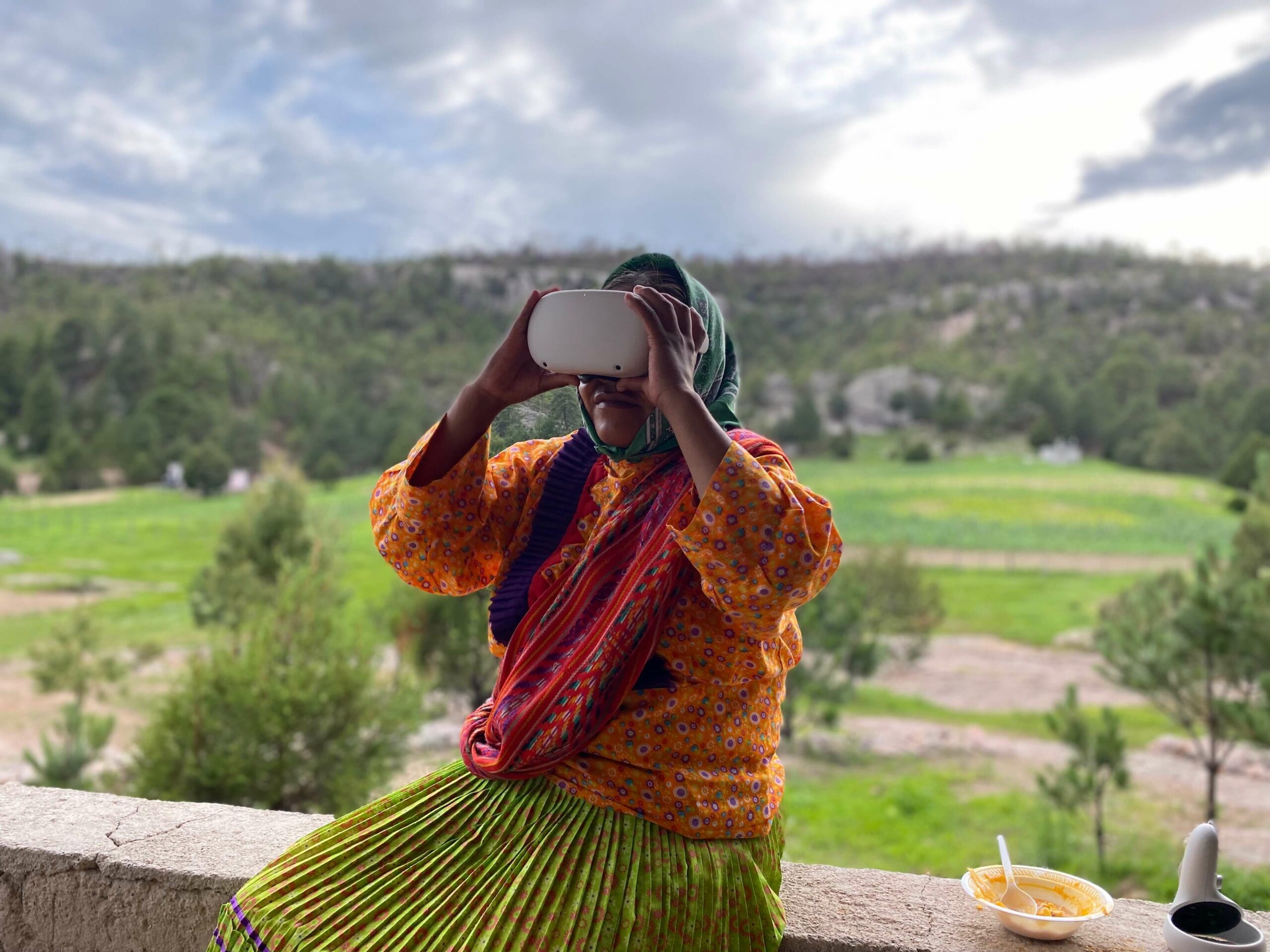 headset de realidad virtual en turismo raramuri chihuahua mexico